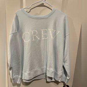 J.Crew “CREW” Aqua Sweatshirt